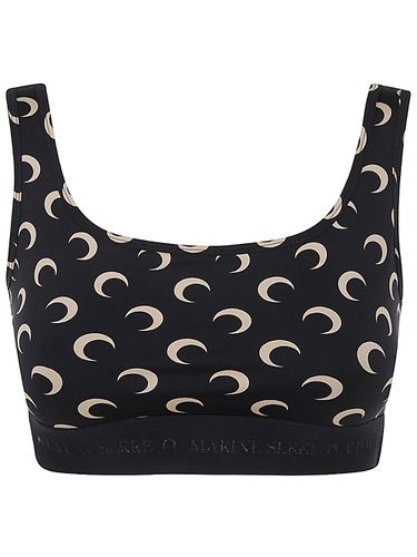 Moon Printed Jersey Sport Bra - Marine Serre - Modalova