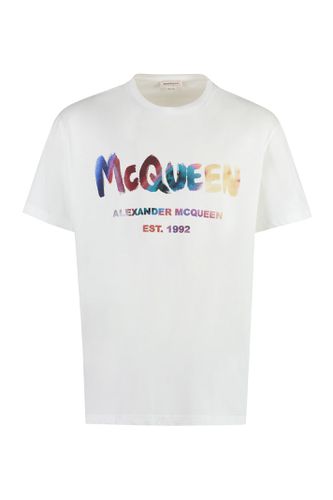 Logo Cotton T-shirt - Alexander McQueen - Modalova