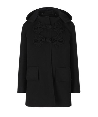 Button Detailed Long-sleeved Coat - Valentino Garavani - Modalova