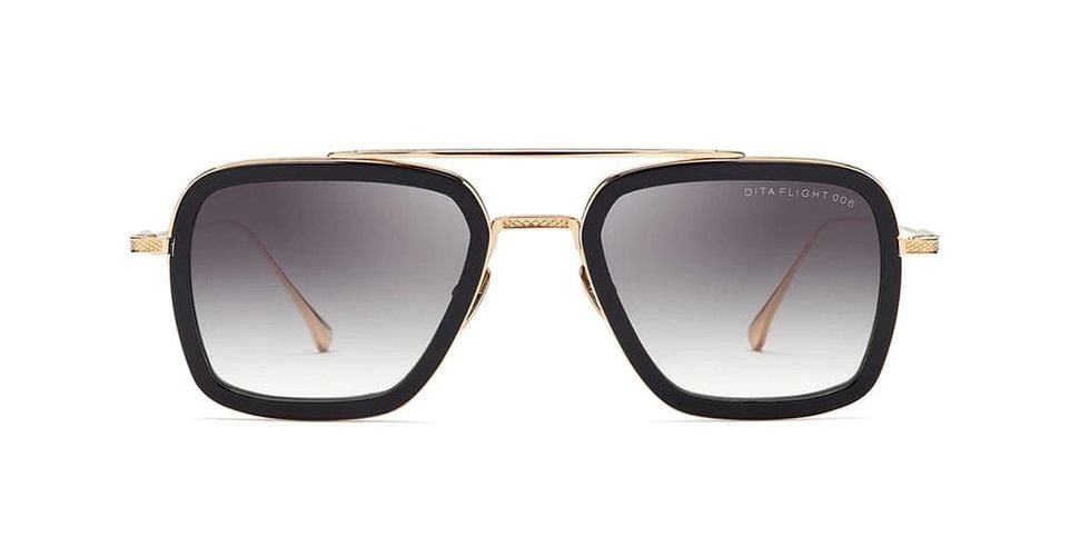 Flight 006 - Matte Black / 14k Gold Sunglasses Sunglasses - Dita - Modalova