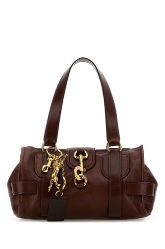 Brown Leather Kerala 25 Shopping Bag - Chloé - Modalova