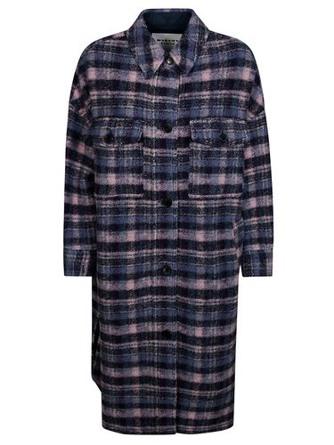 Long-sleeved Checked Coat - Marant Étoile - Modalova