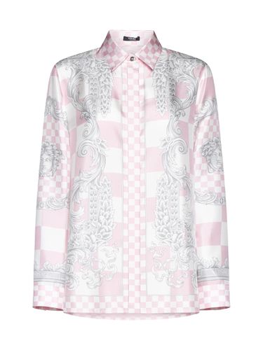 Versace Silk Medusa Contrast Shirt - Versace - Modalova