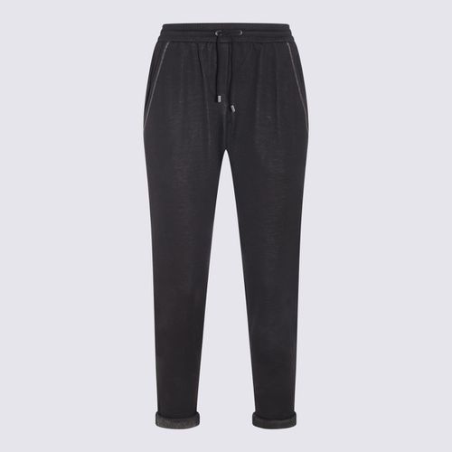 Cotton-silk Blend Track Pants - Brunello Cucinelli - Modalova