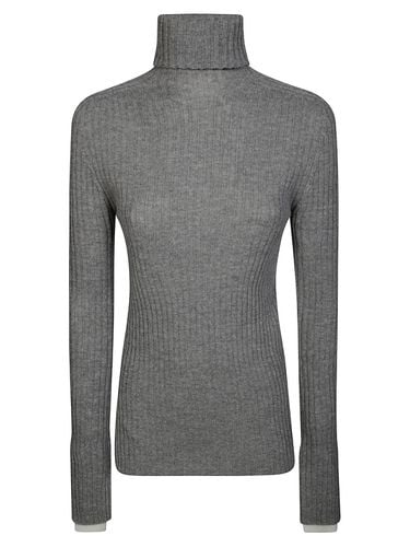 Kanaani Roll Neck Ribbed Jumper - Pinko - Modalova