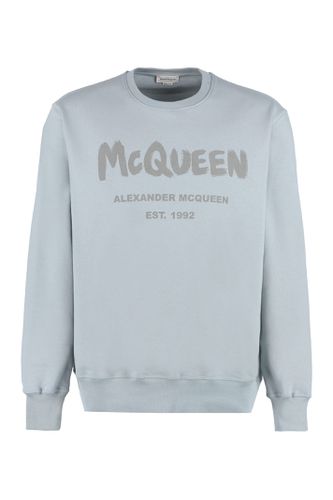 Logo Detail Cotton Sweatshirt - Alexander McQueen - Modalova