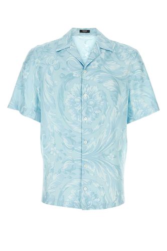 Versace Printed Silk Shirt - Versace - Modalova