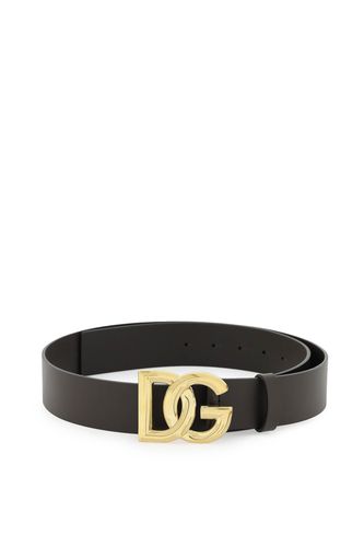 Logo Buckle Lux Leather Belt - Dolce & Gabbana - Modalova