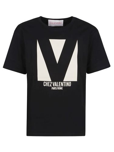 T-shirt Chez Valentino Cotton Jersey - Valentino Garavani - Modalova