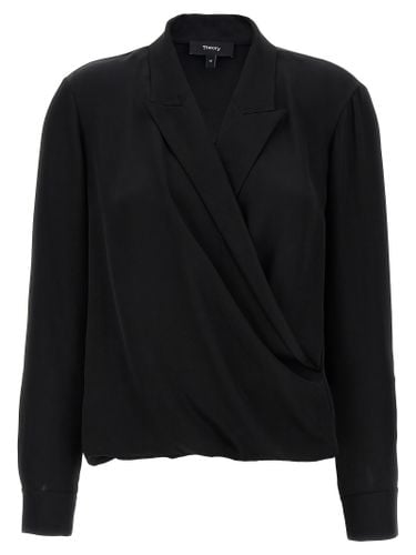 Theory pk Label Wrap Blouse - Theory - Modalova