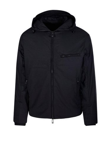 Zip-up Padded Hooded Jacket - Emporio Armani - Modalova