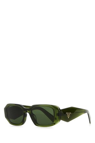 Prada Army Green Acetate Sunglasses - Prada - Modalova