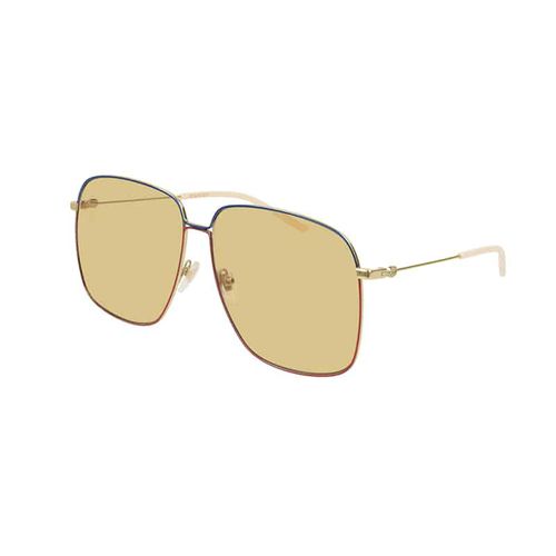 Gg0394s005 Gold Gold Yellow - Gucci Eyewear - Modalova