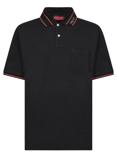 Cotton Piquet Polo Shirt - Gucci - Modalova