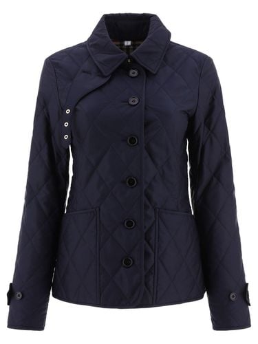 Diamond-quilted Buttoned Jacket - Burberry - Modalova