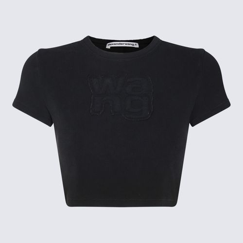 Alexander Wang Black Cotton T-shirt - Alexander Wang - Modalova