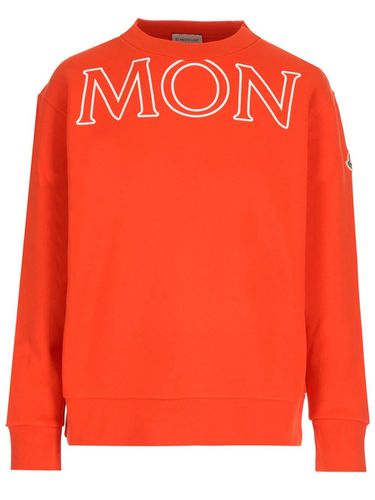 Logo Printed Crewneck Sweatshirt - Moncler - Modalova