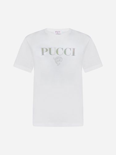 Pucci Logo Cotton T-shirt - Pucci - Modalova