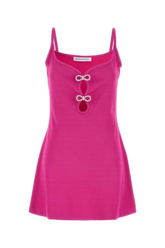 Fuchsia Stretch Viscose Blend Mini Dress - Mach & Mach - Modalova