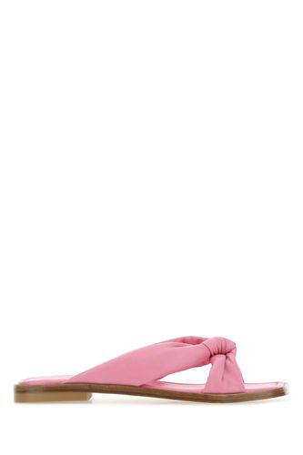 Pink Nappa Leather Playa Slippers - Stuart Weitzman - Modalova