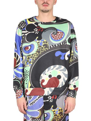 Psychedelic Print Sweatshirt - Moschino - Modalova