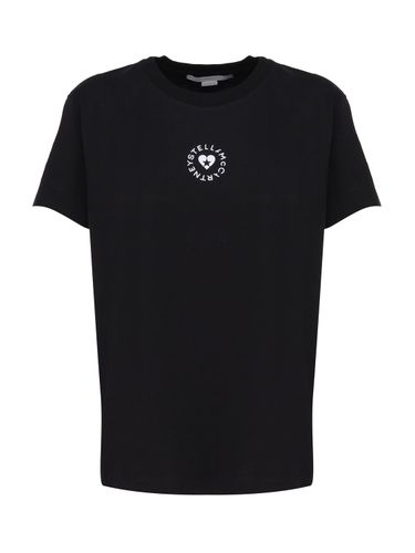 Cotton T-shirt With Circular Logo - Stella McCartney - Modalova