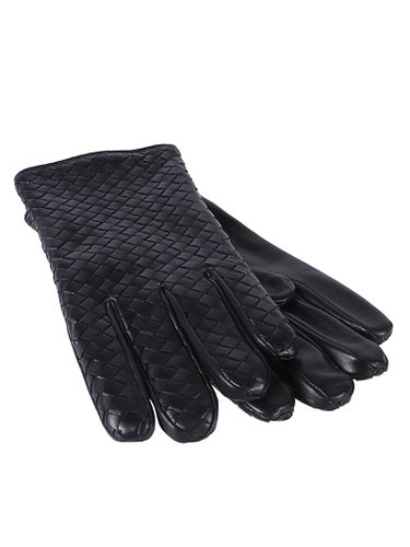 Gloves With Intreccio Motif In Smooth Leather - Bottega Veneta - Modalova