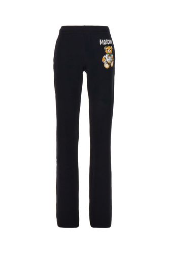 Moschino Black Cotton Joggers - Moschino - Modalova