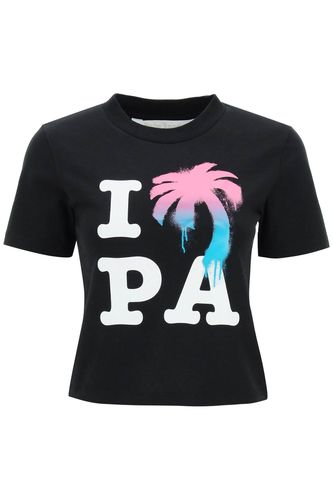 Palm Angels i Love Pa T-shirt - Palm Angels - Modalova