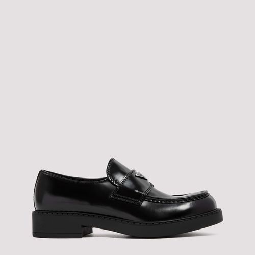 Prada Chocolate Brushed Loafers - Prada - Modalova