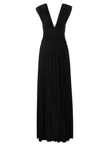 Red Carpet Lurex Jersey Dress With Necklace - Elisabetta Franchi - Modalova