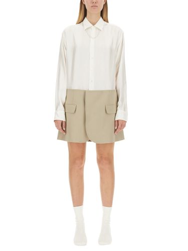 Spliced Mini Shirt Dress - MM6 Maison Margiela - Modalova