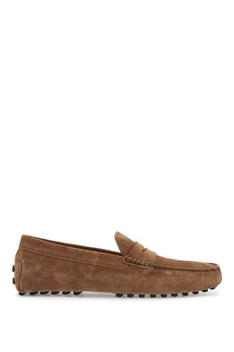 Light Walnut Leather Driving Moccasin - Tod's - Modalova