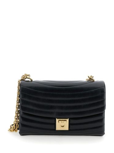 Crossbody Bag With Gancini Detail In Matelassé Leather Woman - Ferragamo - Modalova