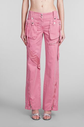 Cargo Trousers With Satin Inserts - Blumarine - Modalova