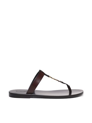 Cassandre Sandals In Smooth Leather - Saint Laurent - Modalova