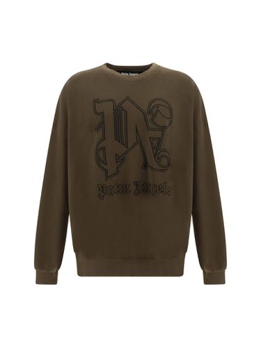 Palm Angels Monogram Sweatshirt - Palm Angels - Modalova