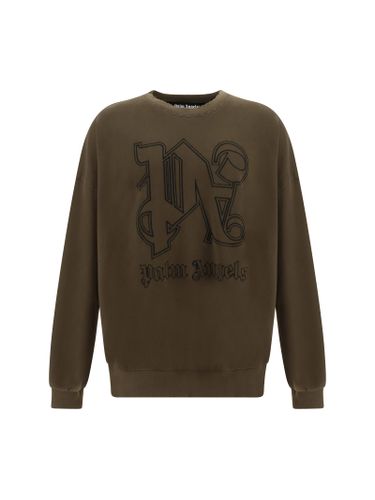 Palm Angels Monogram Sweatshirt - Palm Angels - Modalova