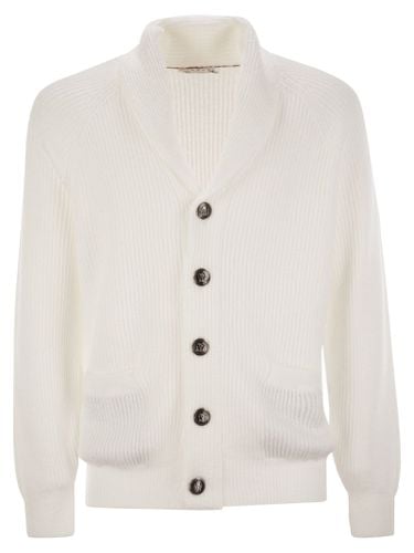 Buttoned Cotton Rib Cardigan - Brunello Cucinelli - Modalova