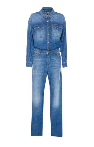 Elisabetta Franchi Denim Suit - Elisabetta Franchi - Modalova