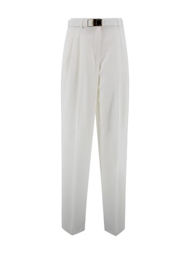 White Triacetate Blend Neottia Pant - Max Mara Studio - Modalova