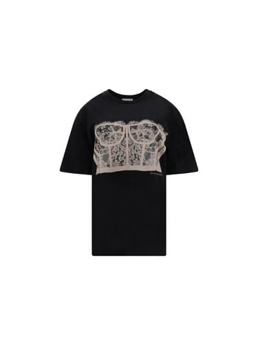 Lace Corset T-shirt - Alexander McQueen - Modalova