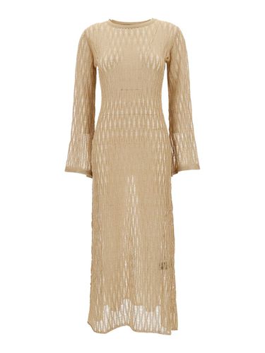 Long Dress With U Neckline In Knit Woman - Federica Tosi - Modalova