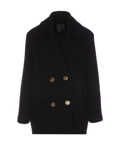 Pinko Double-breasted Pea Coat - Pinko - Modalova