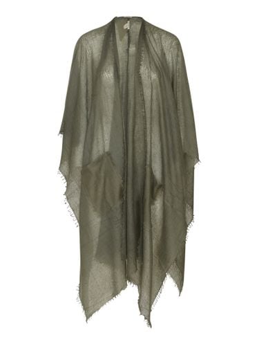 Fringed Overall Long Cape - Mirror in the Sky - Modalova