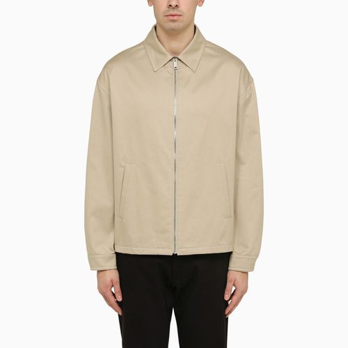 Lightweight Cotton Jacket In Rope Colour - Prada - Modalova