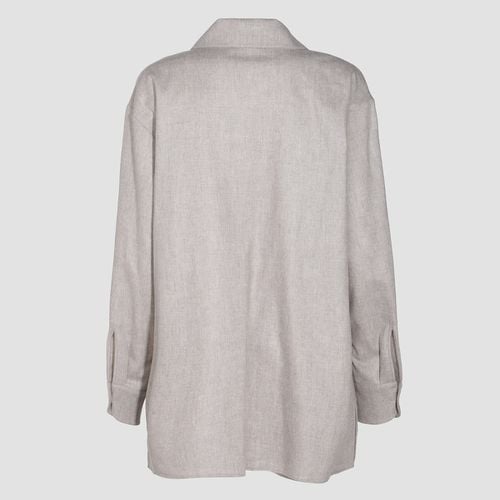 The Row Light Grey Wool Shirt - The Row - Modalova