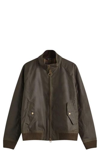 X Baracuta Zip-up Waxed Jacket - Barbour - Modalova