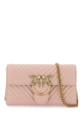 Love Bag Chevron Crossbody Bag - Pinko - Modalova