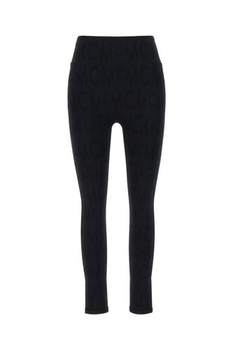 MCM Black Stretch Nylon Leggings - MCM - Modalova